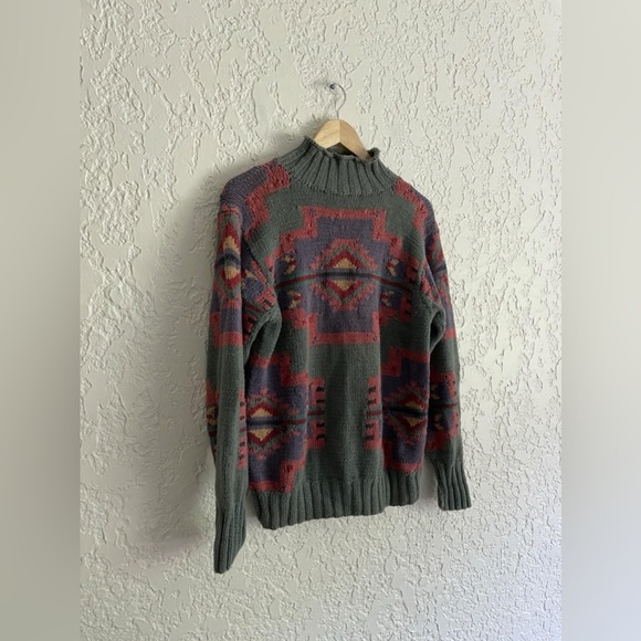 Ralph Lauren Country® RARE 90s Cotton Hand-Knit Western Sweater - S - Picture 7 of 7